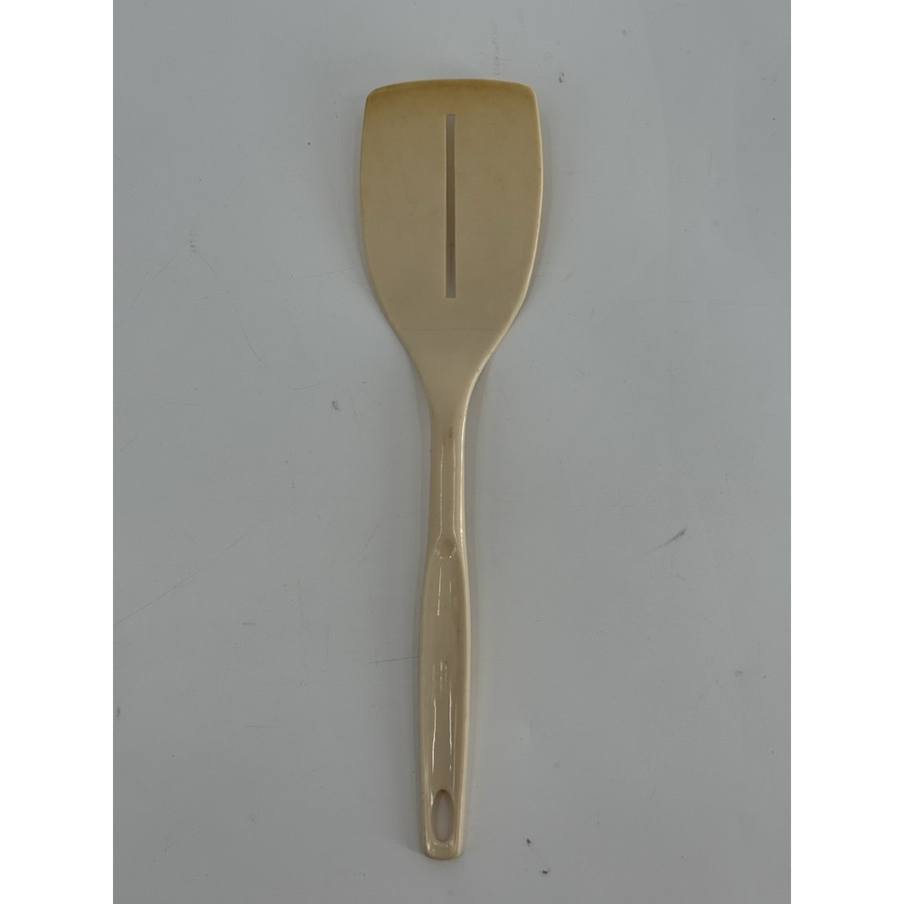 Vtg Foley USA Cream Colored Nylon Spatula Slotted Flipper Heat Resistant 11.5"